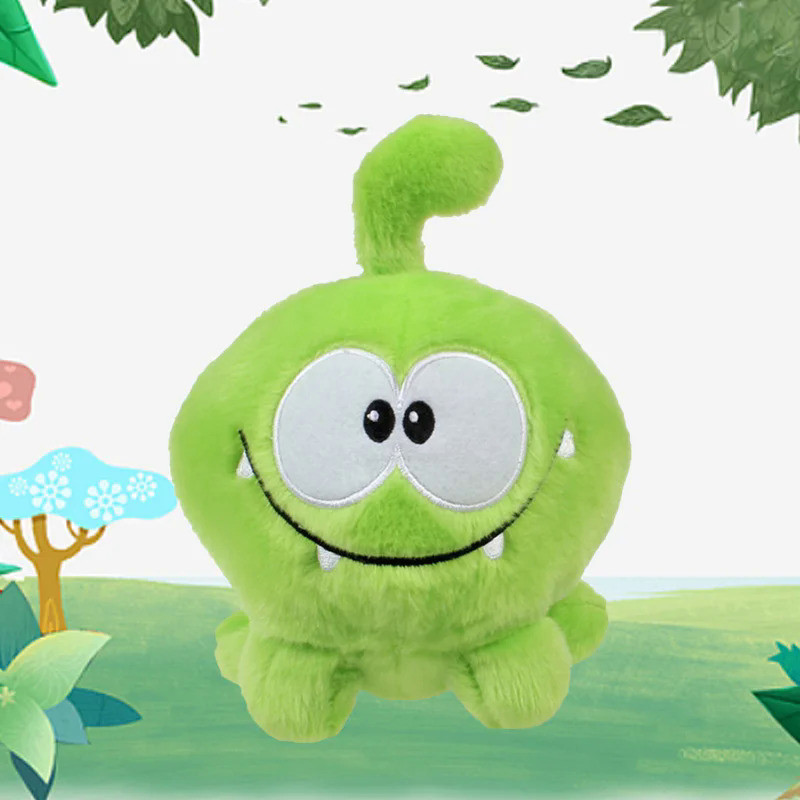 Mainan Boneka Katak Om Nom 20Cm Kawaii The Rope Tokoh Karet Lembut Mainan Permainan Klasik Indah Had