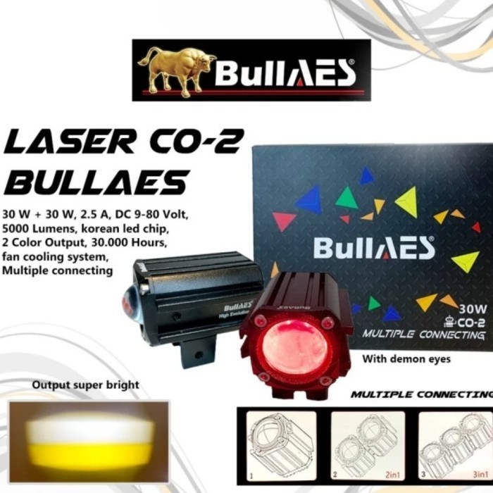 Baru LAMPU TEMBAK LASER BULLAES CO-2 MULTIPLE CONNECTING 30 WATT X1 D2