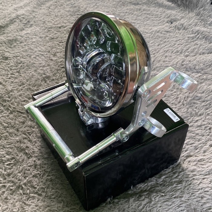 Baru daymaker 5,75 inch set batok l2g + kupingan cnc plat pangkon lampu