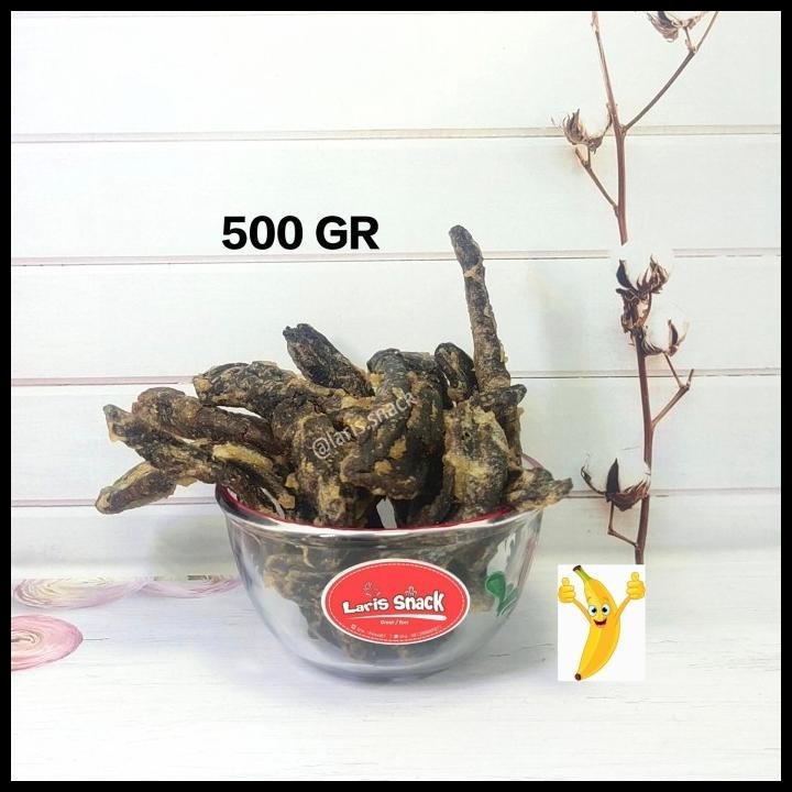 

Snack Pisang Sale Jari Manis Gurih Renyah 500Gr