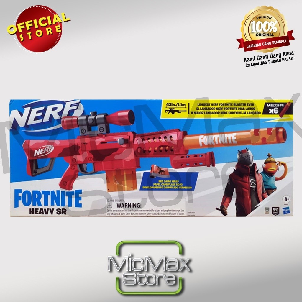 Nerf Fortnite Heavy SR Blaster Original F0929