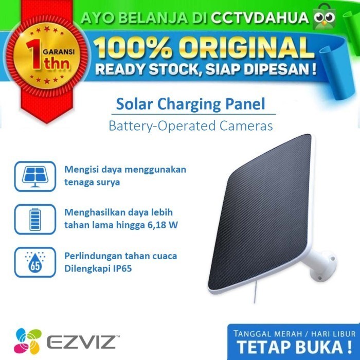 Terbaru Ezviz Solar Panel C Solar Charging Panel Designed For Ezviz Batterycam Promo Terlaris