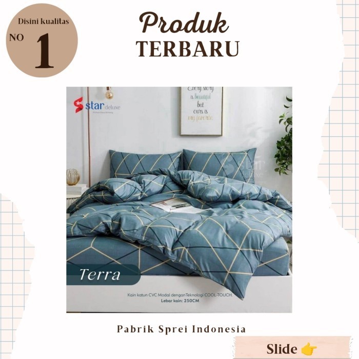 Sprei Set Katun Premium 120x180 Custom Size Motif ekslusif