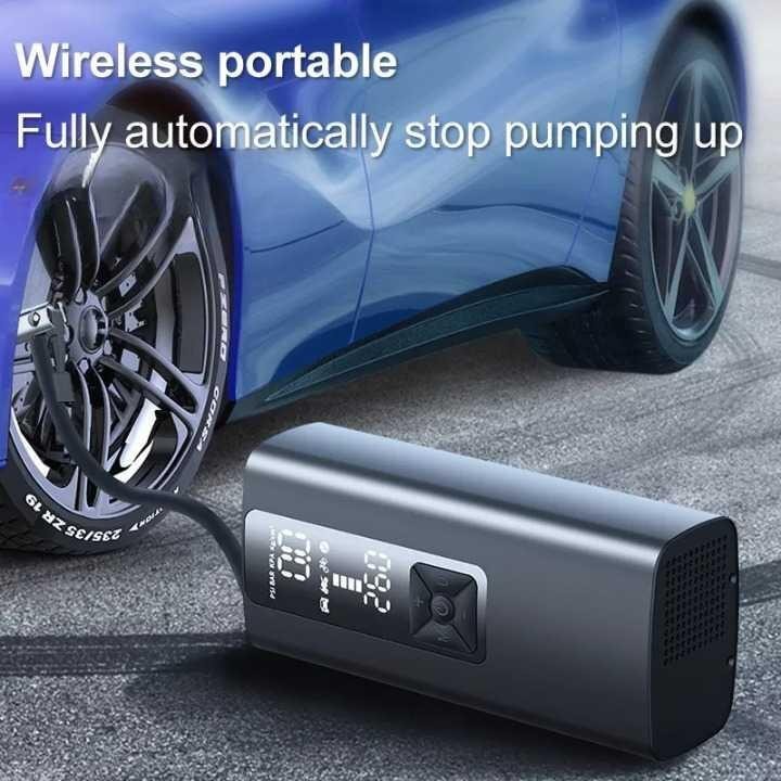 AmazeFan Pompa Ban Elektrik Digital Tire Inflator Portable 6000mAh P003 Pompa Otomatis Kompresor Angin Pomba Besar Sepeda Kecil Fixie Dan Bekas Kompa Jemboly Elektrik Mesin Listrik Harga Compressor Sepedah Konpresor Second Tangki Portable Roadbike Mura IH