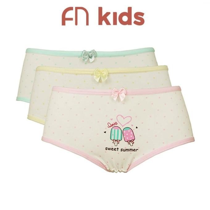 Best Sales Fn Kids Celana Dalam Anak Perempuan Katun Cln Dalam 3 Pcs Ntkc 3409 Original