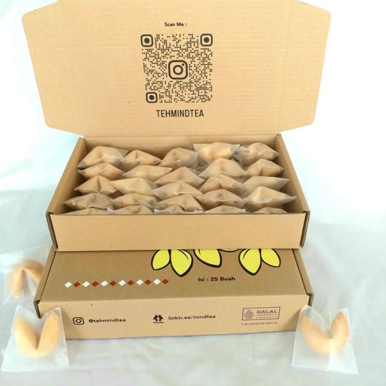 

{cookies} Fortune Cookies Original renyah enak 25 piece TERLARIS