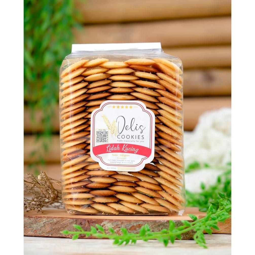 

{cookies} Kue Lidah Kucing 500gr Plastik - Delis Cookies by Defalira TERLARIS