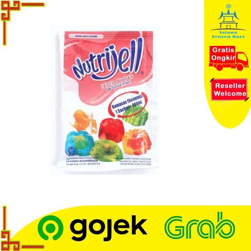

Jelly Powder Lychee NUTRIJELL Tepung Agar 15 GR