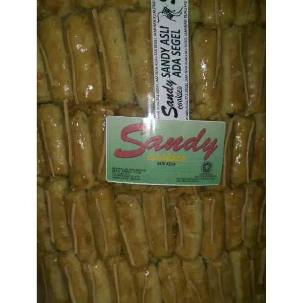 {cookies} Kue kering Sandy Cookies (label hijau) 250gr - nastar, sagu keju cokelat, mede coklat, almond, putri salju kue sandy logo hijau TERLARIS