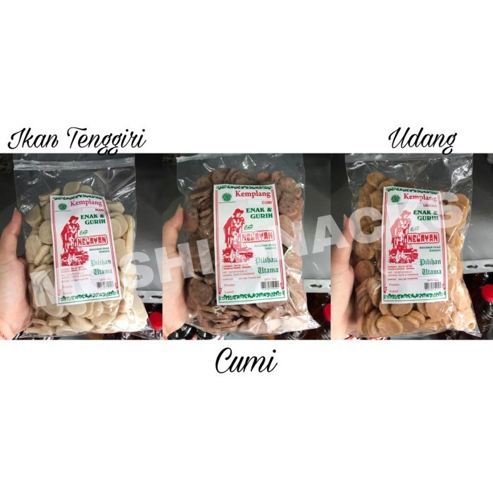 KERUPUK KEMPLANG MENTAH CAP NELAYAN 500GR ASLI BANGKA (BULAT KECIL)