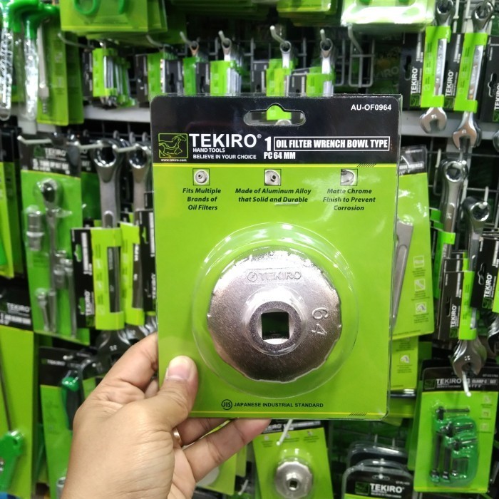 TEKIRO KUNCI FILTER OLI 64 MM UNTUK MOBIL AVANZA CRV LAMA DAN CITY