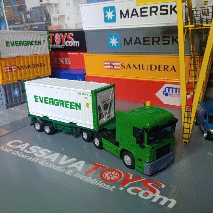 Diecast Truck Dry Container 20 feet one trailer custom