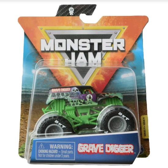 Monster truck Grave Digger wave 9 trucks spin master truck spinmaster
