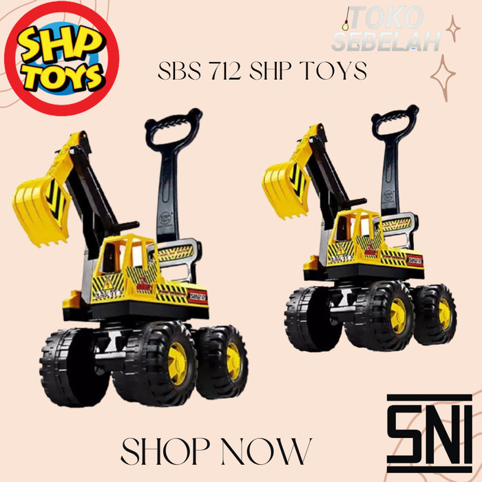 MAINAN DORONG EXCAVATOR BEKO SHP SBS 712 SHP TOYS TRUK KERUK