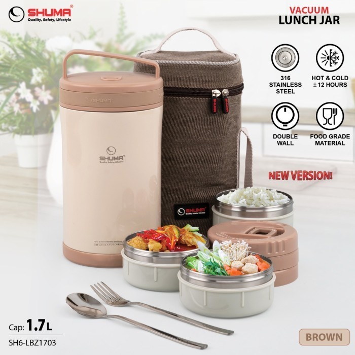 LUNCH BOX SHUMA 1500 ML KOTAK MAKAN SIANG HOT AND COLD FOOD