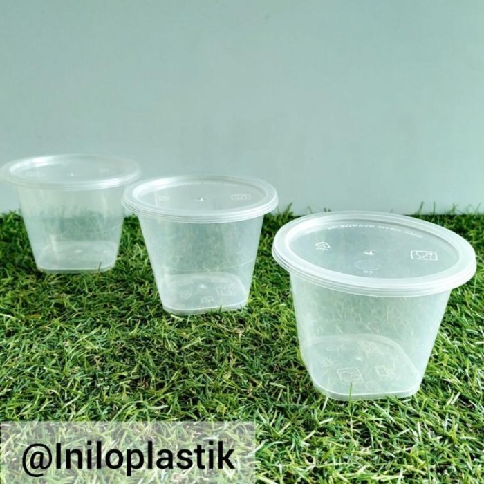 TERLARIS 25pcs Thinwal cup 150 ml / Cup Plastik DM 150 ml / DM Round 150 ml
