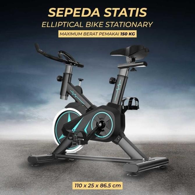 Sepeda Statis Alat Fitness Gym Speda Olahraga Kebugaran di Rumah