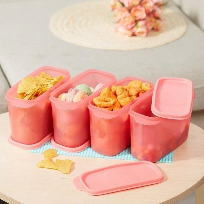 CR - tupperware isi 4toples tempat kue kering kotak penyimpanan makanan box TERLARIS