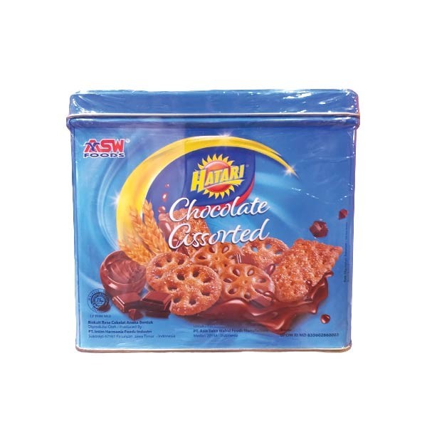 

ASW HATARI BISCUIT CHOCOLATE ASST TIN 350 GR