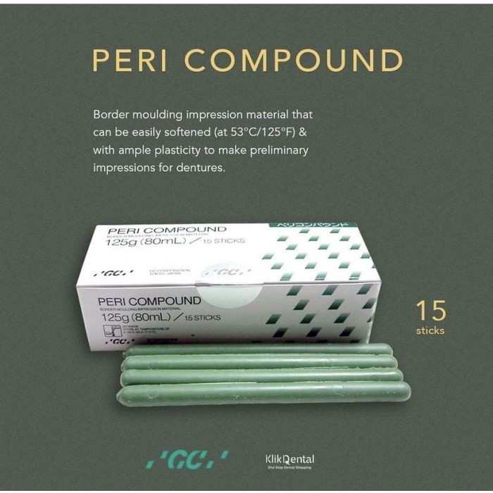 KLIK DENTAL GC PERI COUMPOUND 125GR ( GREEN STICK )