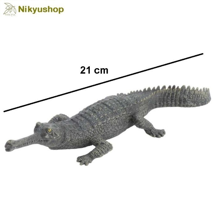 

MAINAN EDUKASI PAJANGAN MINIATUR HEWAN CROCODILE BUAYA INDIA GHARIAL
