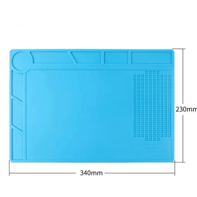 var Alas Meja Kerja Service Silicone Pad Matras Solder Tahan Panas S160