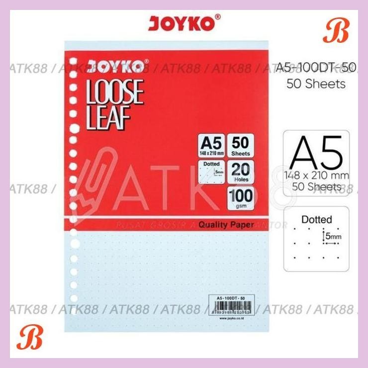 

| PGT | ISI BINDER LOOSE LEAF A5 DOTTED / POLKADOT