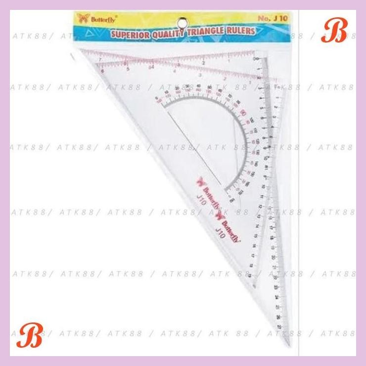 

| PGT | PENGGARIS SEGITIGA BUTTERFLY - J10 /TERLARIS/TERMURAH