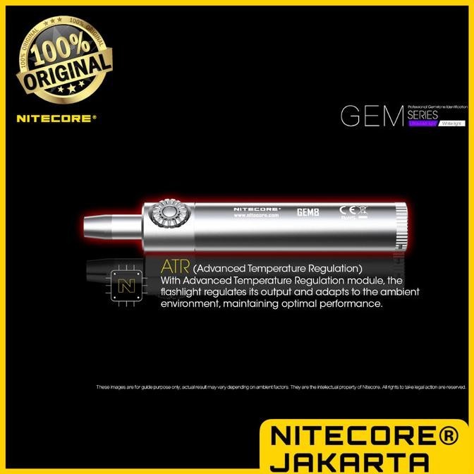 Nitecore GEM8 Senter Indentifikasi Batu Mulia Gemstone XP-L HI V3 500