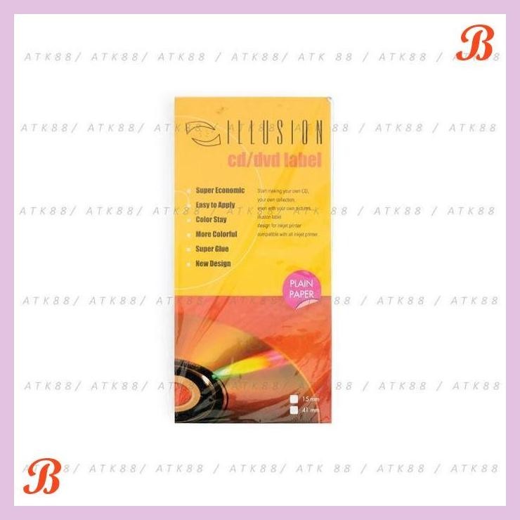 

| PGT | KERTAS COVER CD/DVD LABEL HVS ILLUSION (DIAMETER 15MM)