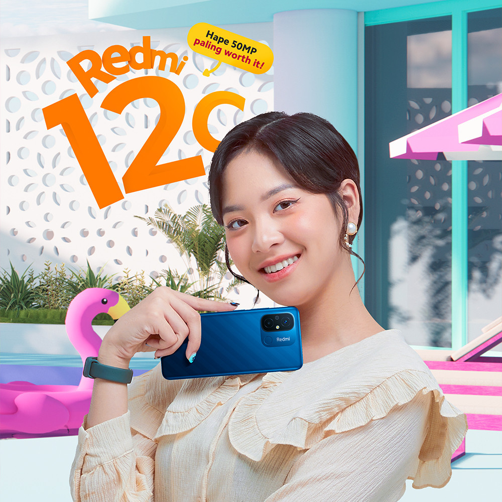 Official Xiaomi Redmi 12C (3GB/32GB) | (4GB/64GB) | (4GB/128GB) MediaTek Helio G85 50MP AI Dual Kamera Layar HD+ 6,71