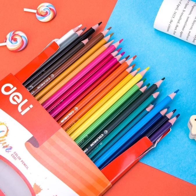 

Hot - Deli EC00120 Pensil Warna Bright 24C