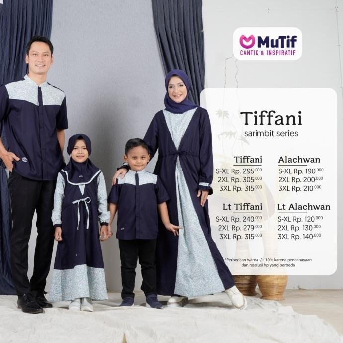 Terlaris Sarimbit Mutif Gamis Anak Tiffani / Koko Anak Alachwan Berkualitas