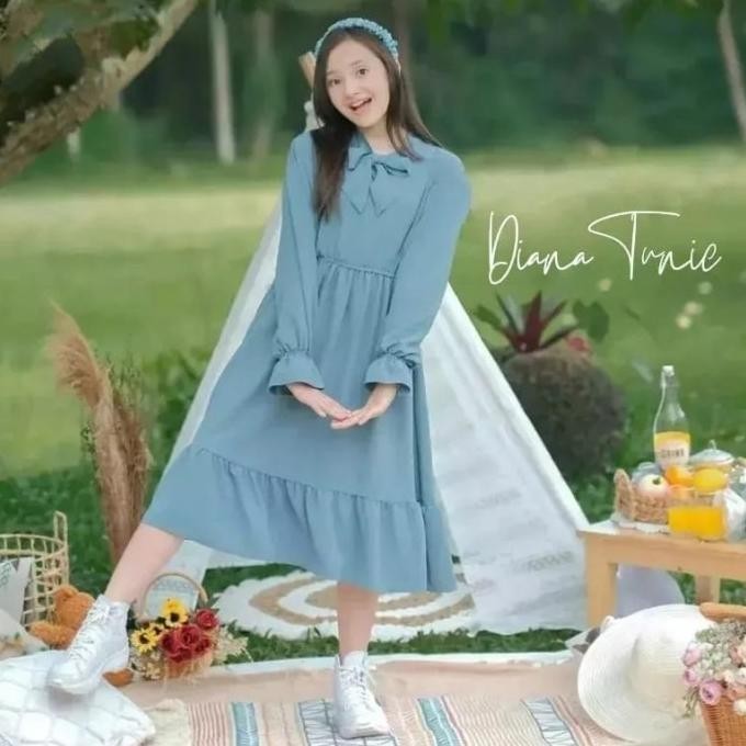 Baruuu Baju Tunik Anak Perempuan 10-13 Tahun Baju Anak Diana Tunik