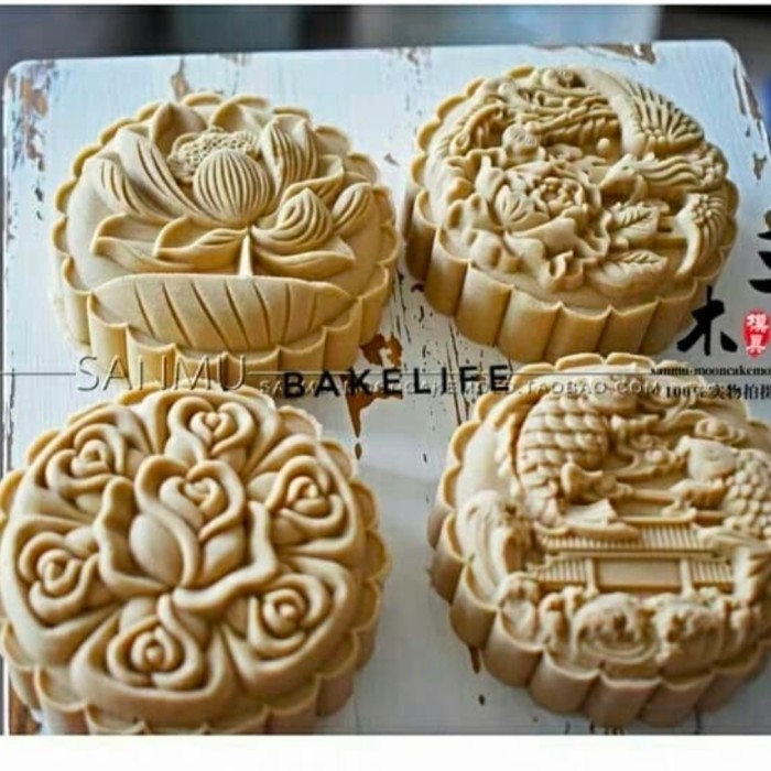 CETAKAN MOONCAKE 200GR CETAKAN KUE BULAN 200GR CETAKAN KUE BULAN