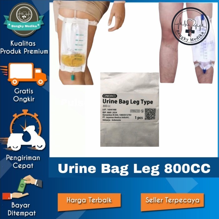 Ready Urine Bag Leg 800cc Urine Bag Paha Kantong Urine Sterile Urine Bag