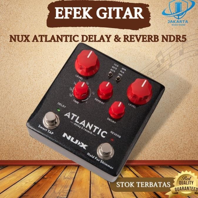 Pedal Efek Gitar Guitar Listrik Nux Atlantic Delay & Reverb Ndr5
