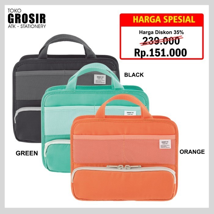 

LIHIT LAB SMART FIT Stand Pocket Bag Organizer A5 A-7662 SALE