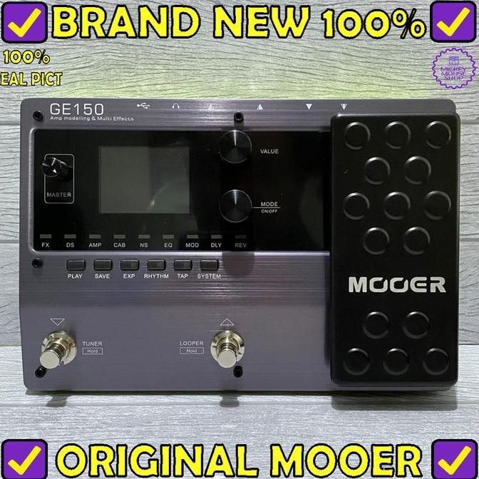 Efek Gitar Mooer Ge150 Amp Modelling Multi Effects Pedal Guitar Ge-150