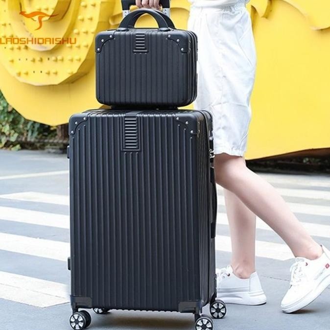 Koper PC Koper 20/22/24 Inch Kabin Bagasi Koper Travel Set 14 Inch H32T