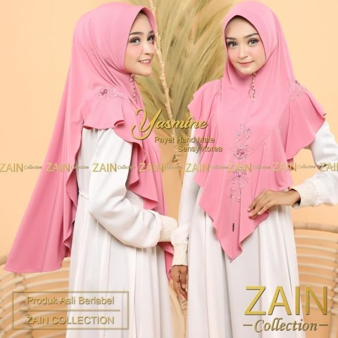 Jilbab Instan Zain Collection Yasmine Brand Original