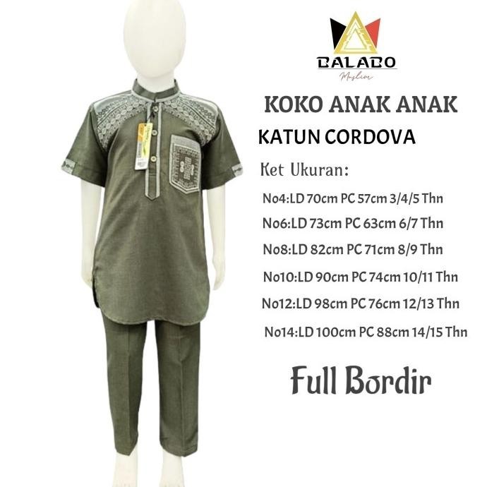 Baju Koko Anak Kurta/Pakistan Al Mulk Terbaru Koko Anak Anak