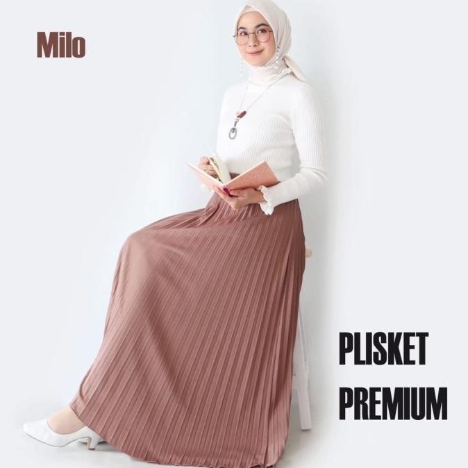 Rok Plisket Premium Tebal / Rok Plisket / Rok Plisket Mayung