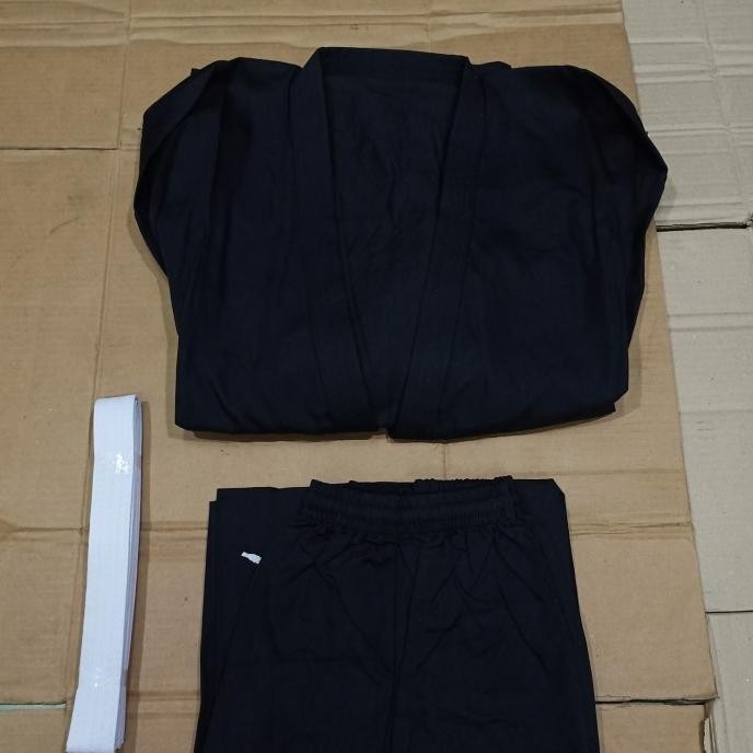 Baju Karate Hitam Dewasa Adidas/Gap (Black Karate)