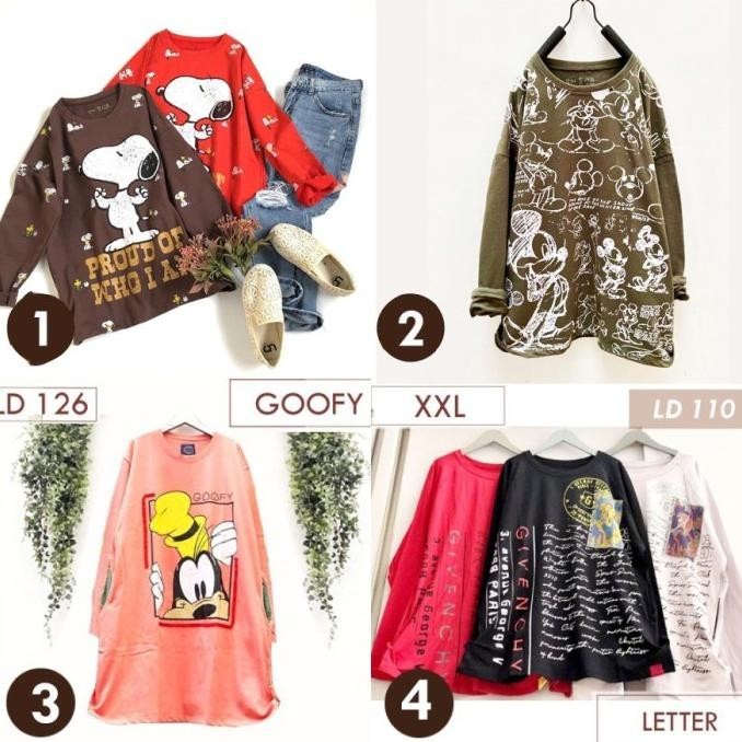 Eji Kaos Tunik Putih Premium Collection Atasan Wanita Jumbo Muslim