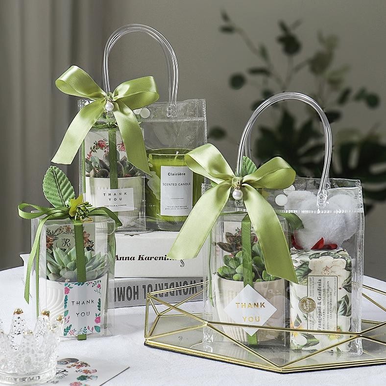 

TERLARIS [ GROSIR PER 10 PCS ] Tas Mika Kancing Hampers Goodie Bag Premium MN11