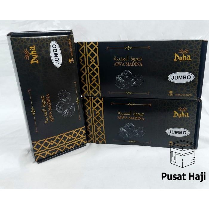 

Kurma Ajwa Jumbo Madinah/Kurma Nabi Asli Arab 500Grm