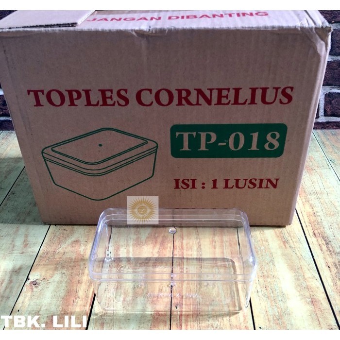 Toples Cornelius Persegi Panjang 350gr Toples Cornelius TP-018