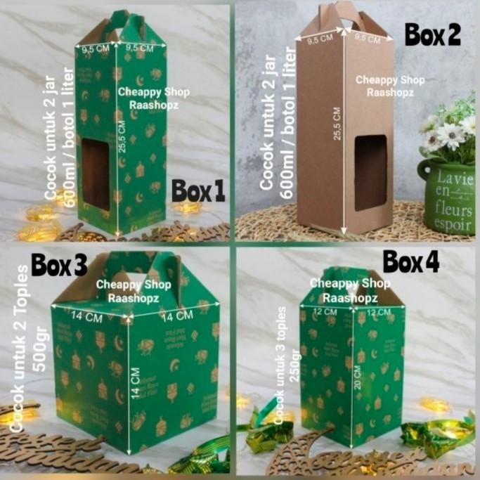 Box Lebaran 3 Toples 250Gr Box Lebaran Cookies Box Lebaran Kue Kering 059