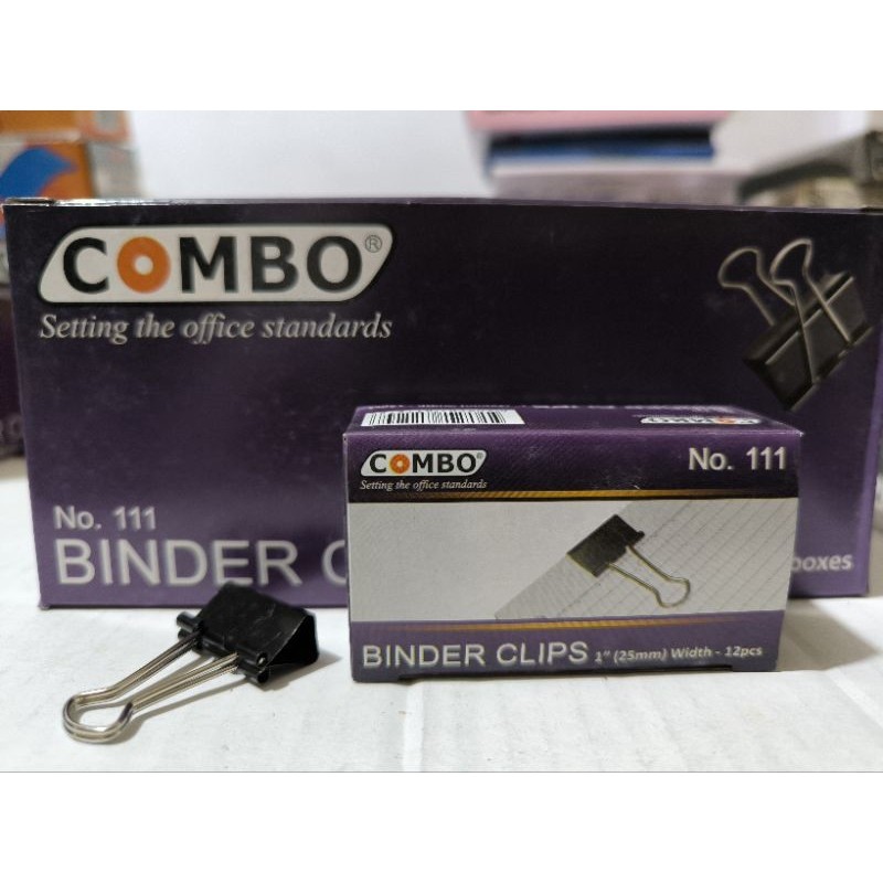 

Penjepit kertas combo/klip/binder perkotak(isi 12pc)